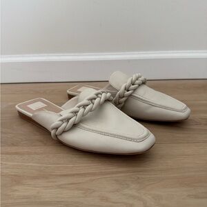Dolce Vita Cream Braided Mules Size 11